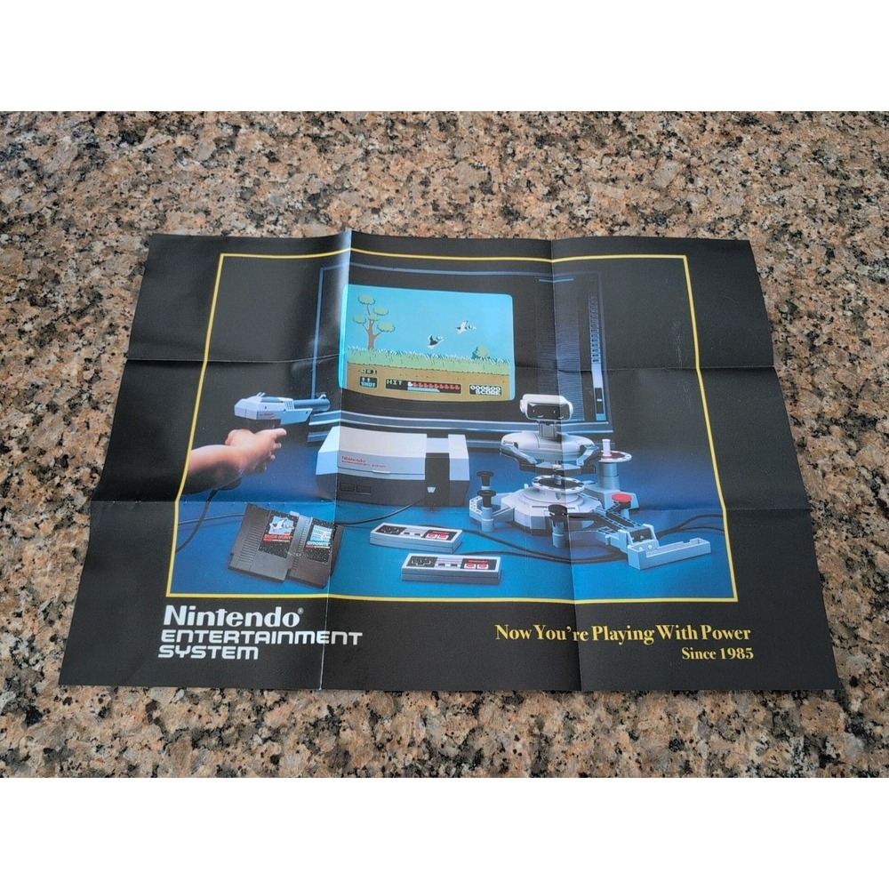 Nintendo NES Classic Poster (front) + Edition StartUp Instructions Manual (back)